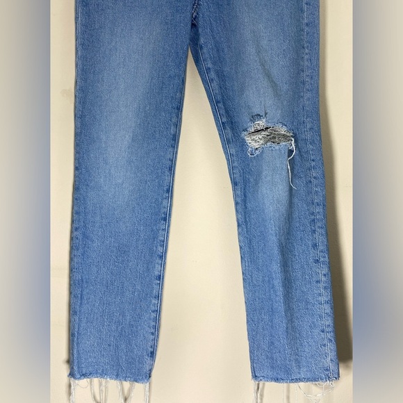 Madewell The Perfect Vintage Jean Stretch Raw Hem Size 27P - Picture 10 of 15